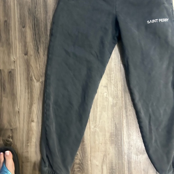 SAINT PERRY Men's Grey Cotton Sweatpant - Vintage Gray - Picture 4 of 9